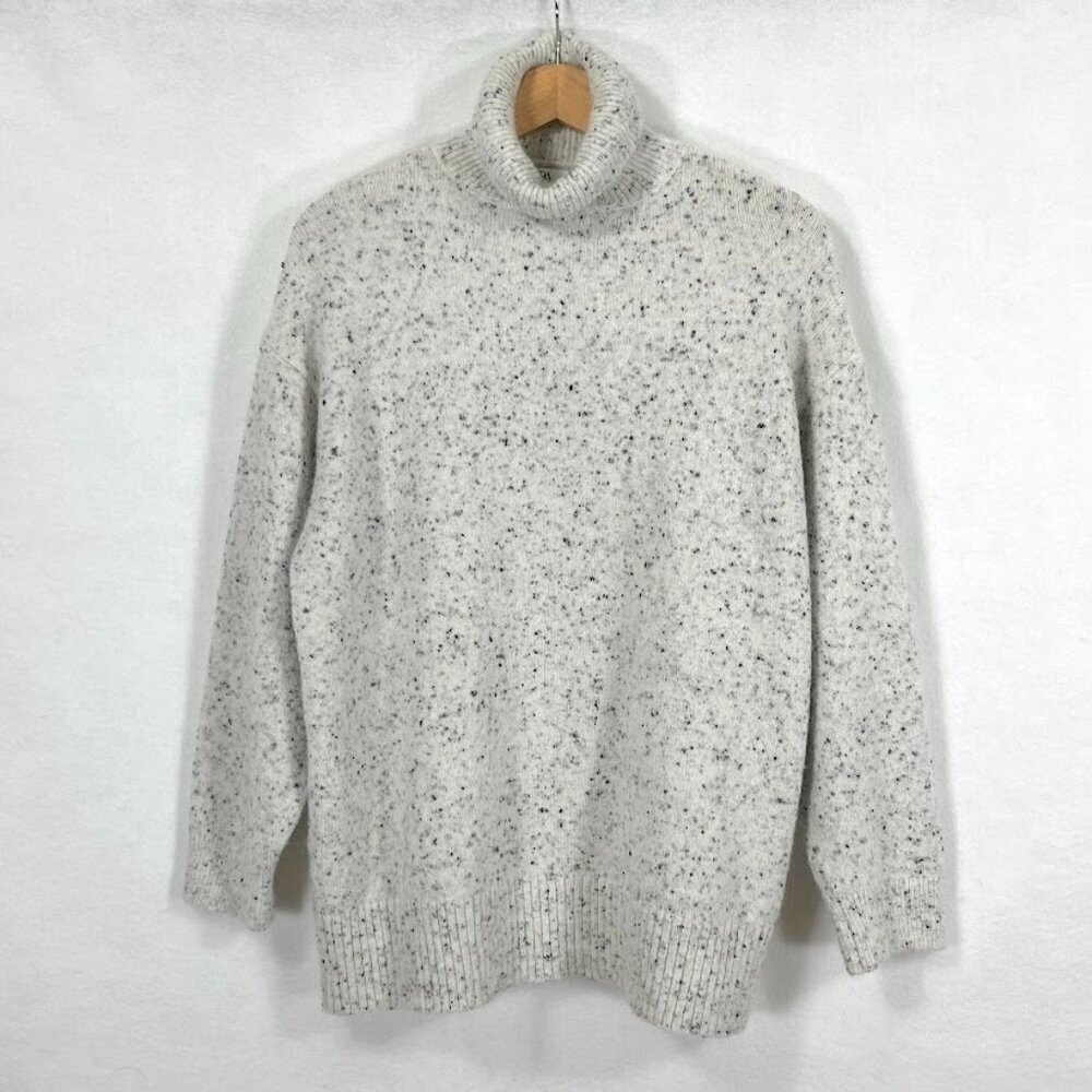 Zara Turtleneck Pullover Sweater Oversized Cozy Academia Winter Preppy S